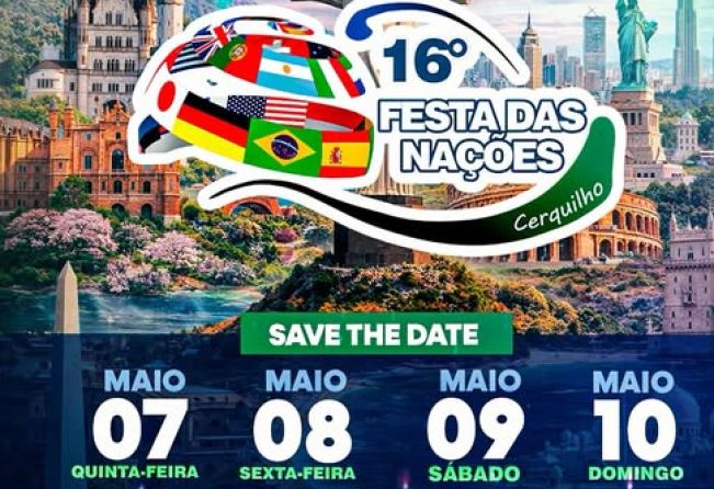 VEM AÍ A 16ª FESTA DAS NAÇÕES DE CERQUILHO! 